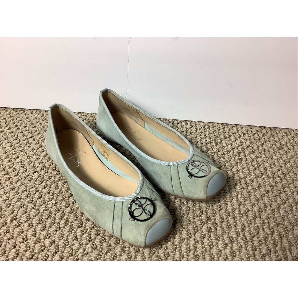 JENNIFER TATTANELLI - Women Ballerina Shoes w/hidden heel suede Foschia- Size 36